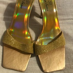 Gold Mule Stiletto